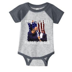 Pray For Peace Prepare For War Protrump Infant Baby Jersey Bodysuit