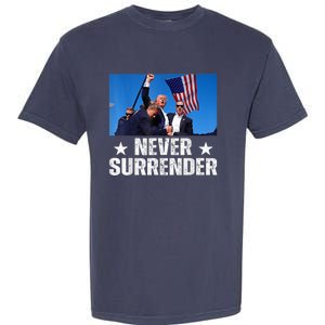 Pray For President Trump Never Surrender God Bless Trump Garment-Dyed Heavyweight T-Shirt