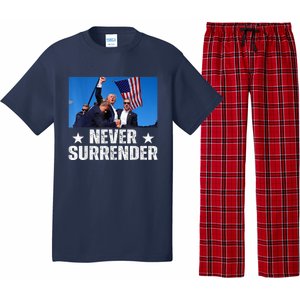 Pray For President Trump Never Surrender God Bless Trump Pajama Set