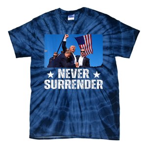 Pray For President Trump Never Surrender God Bless Trump Tie-Dye T-Shirt