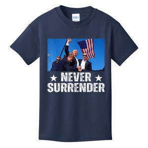 Pray For President Trump Never Surrender God Bless Trump Kids T-Shirt