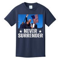 Pray For President Trump Never Surrender God Bless Trump Kids T-Shirt