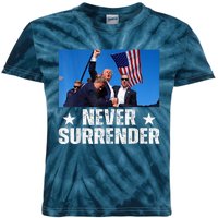 Pray For President Trump Never Surrender God Bless Trump Kids Tie-Dye T-Shirt