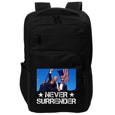 Pray For President Trump Never Surrender God Bless Trump Impact Tech Backpack