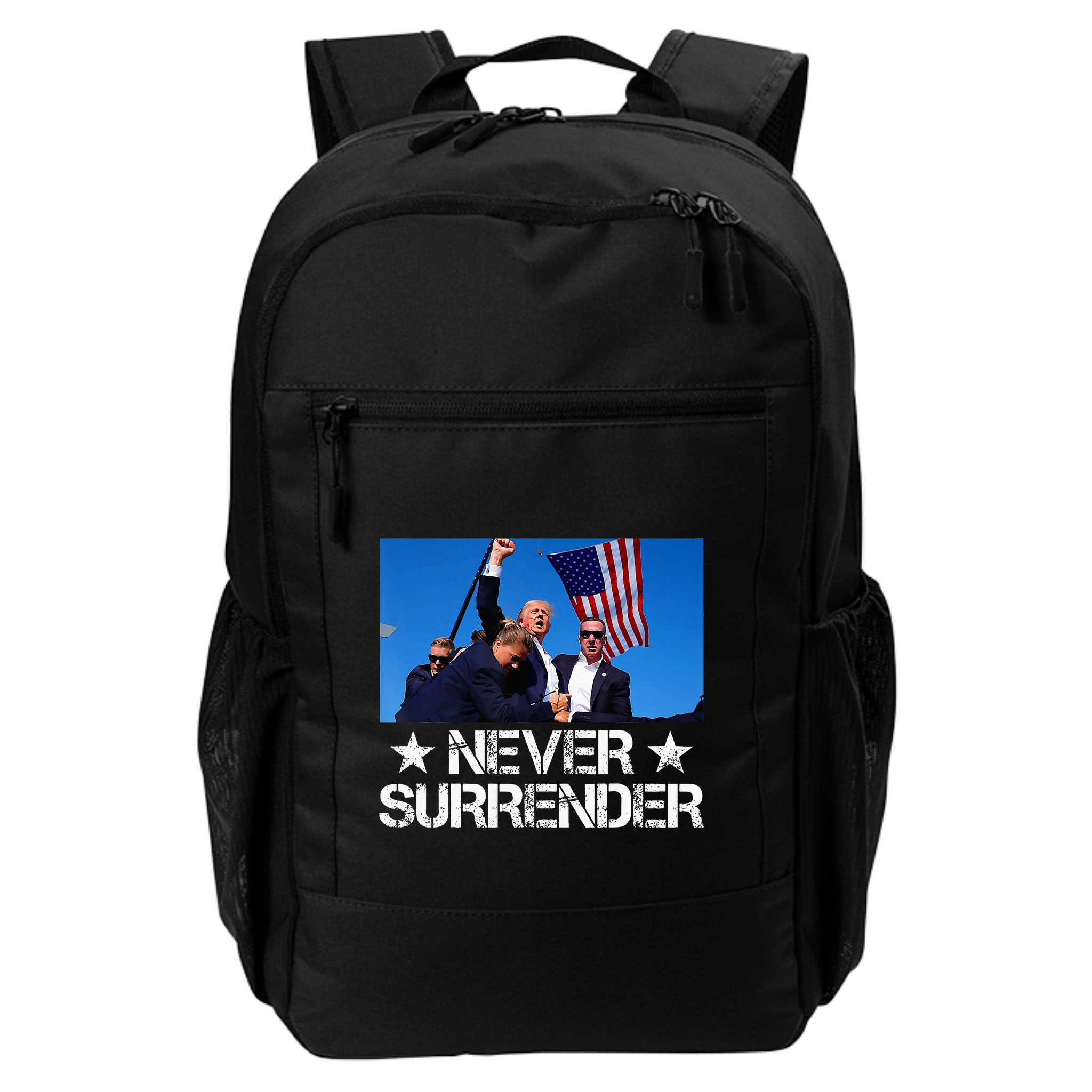 Pray For President Trump Never Surrender God Bless Trump Backpack