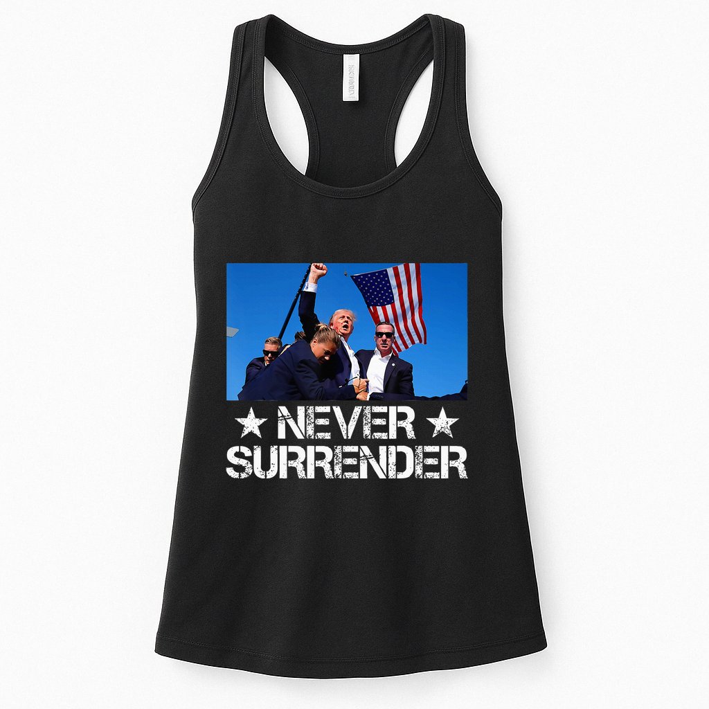 Pray For President Trump Never Surrender God Bless Trump Womens Tank Top