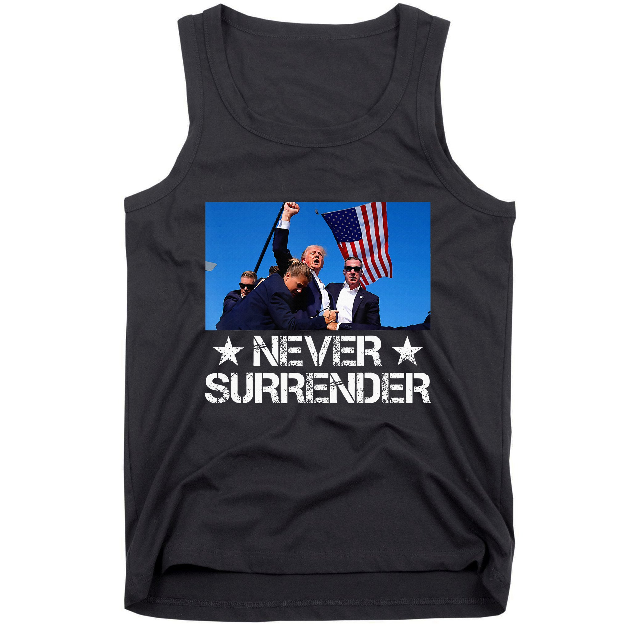 Pray For President Trump Never Surrender God Bless Trump Tank Top