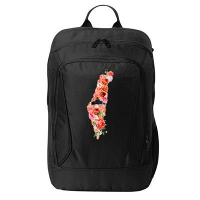 Palestine Free Palestine Gaza Floral Palestine Flag Arabic Gift City Backpack