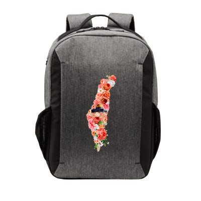 Palestine Free Palestine Gaza Floral Palestine Flag Arabic Gift Vector Backpack