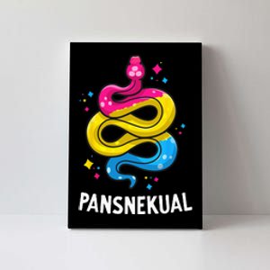 Pansnekual Funny Pansexual Pride Snake Pan Flag Colors Canvas