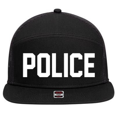 Police For Police Officer Halloween Costume 7 Panel Mesh Trucker Snapback Hat