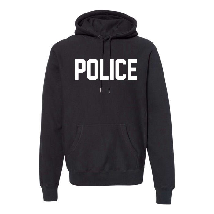 Police For Police Officer Halloween Costume Premium Hoodie