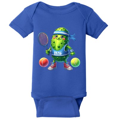 Pickleball Funny Pickle Cucumber Fertation Pickles Gift Baby Bodysuit