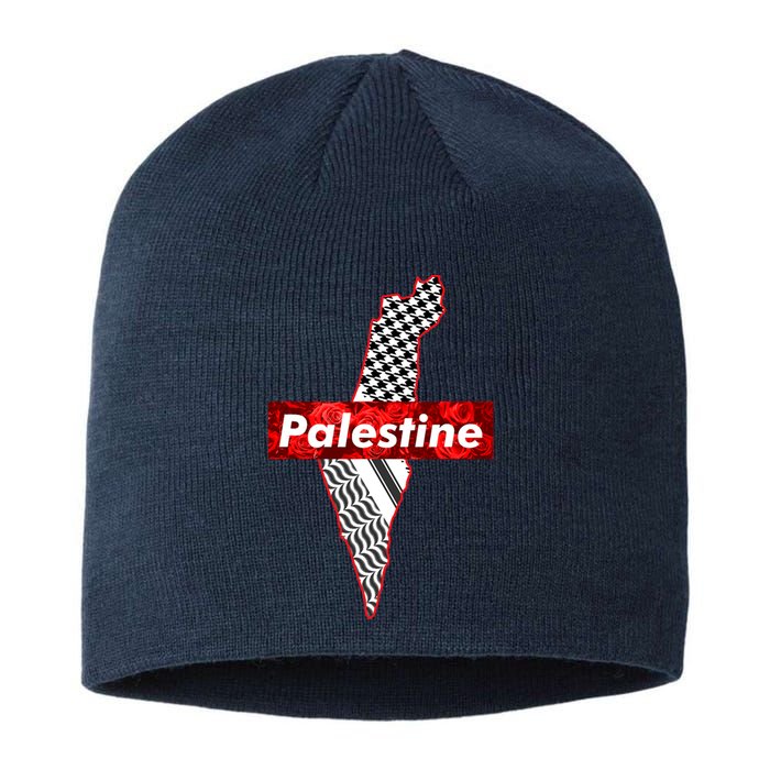 Palestine Free Palestine Free Gaza Palestine Flag Arabic Sustainable Beanie