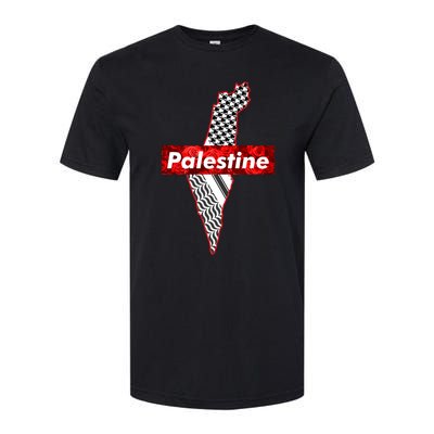 Palestine Free Palestine Free Gaza Palestine Flag Arabic Softstyle CVC T-Shirt