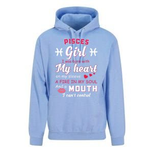 Pisces Funny Quote With Zodiac Sign Birthday Gift Meaningful Gift Unisex Surf Hoodie