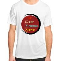 Pickleball Funny Quote Eat Sleep Pickleball Repeat Adult ChromaSoft Performance T-Shirt