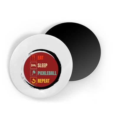 Pickleball Funny Quote Eat Sleep Pickleball Repeat Magnet