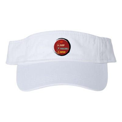 Pickleball Funny Quote Eat Sleep Pickleball Repeat Visor
