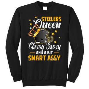 Pittsburgh Football Queen Classy Sassy And A Bit Smart Assy Sweatshirt