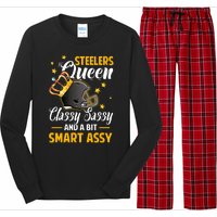 Pittsburgh Football Queen Classy Sassy And A Bit Smart Assy Long Sleeve Pajama Set