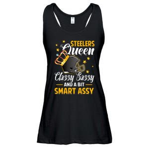 Pittsburgh Football Queen Classy Sassy And A Bit Smart Assy Ladies Essential Flowy Tank