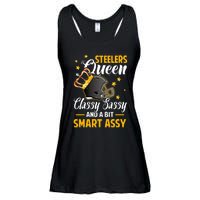 Pittsburgh Football Queen Classy Sassy And A Bit Smart Assy Ladies Essential Flowy Tank