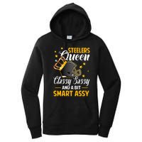 Pittsburgh Football Queen Classy Sassy And A Bit Smart Assy Women's Pullover Hoodie