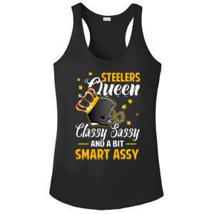 Pittsburgh Football Queen Classy Sassy And A Bit Smart Assy Ladies PosiCharge Competitor Racerback Tank