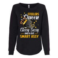 Pittsburgh Football Queen Classy Sassy And A Bit Smart Assy Womens California Wash Sweatshirt