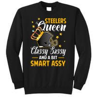 Pittsburgh Football Queen Classy Sassy And A Bit Smart Assy Tall Sweatshirt