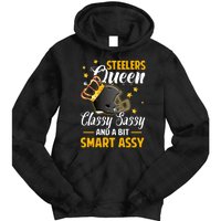 Pittsburgh Football Queen Classy Sassy And A Bit Smart Assy Tie Dye Hoodie