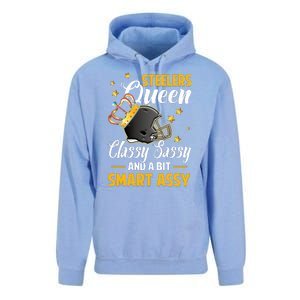 Pittsburgh Football Queen Classy Sassy And A Bit Smart Assy Unisex Surf Hoodie