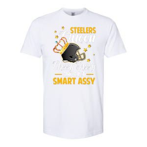 Pittsburgh Football Queen Classy Sassy And A Bit Smart Assy Softstyle CVC T-Shirt