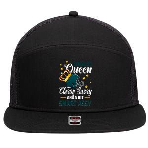 Philadelphia Football Queen Classy Sassy And A Bit Smart Assy 7 Panel Mesh Trucker Snapback Hat