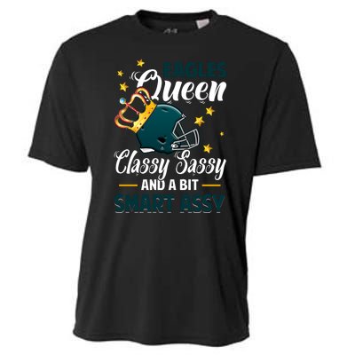 Philadelphia Football Queen Classy Sassy And A Bit Smart Assy Cooling Performance Crew T-Shirt