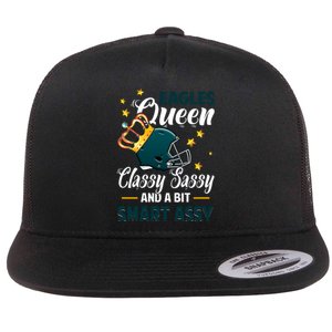 Philadelphia Football Queen Classy Sassy And A Bit Smart Assy Flat Bill Trucker Hat