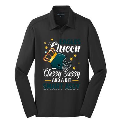 Philadelphia Football Queen Classy Sassy And A Bit Smart Assy Silk Touch Performance Long Sleeve Polo