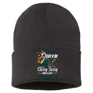 Philadelphia Football Queen Classy Sassy And A Bit Smart Assy Sustainable Knit Beanie