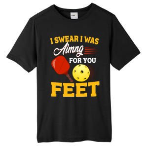 Pickleball Funny Quotes Humorous Slogans Gift Great Gift Tall Fusion ChromaSoft Performance T-Shirt