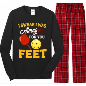 Pickleball Funny Quotes Humorous Slogans Gift Great Gift Long Sleeve Pajama Set