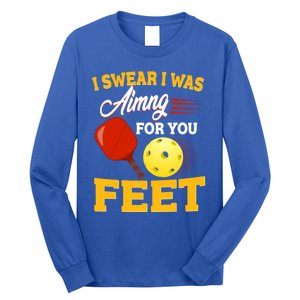 Pickleball Funny Quotes Humorous Slogans Gift Great Gift Long Sleeve Shirt