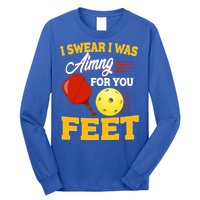 Pickleball Funny Quotes Humorous Slogans Gift Great Gift Long Sleeve Shirt