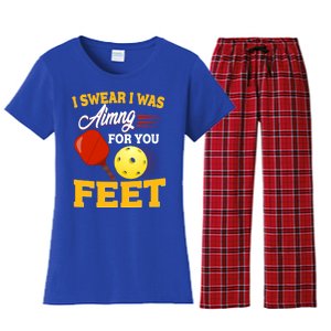 Pickleball Funny Quotes Humorous Slogans Gift Great Gift Women's Flannel Pajama Set