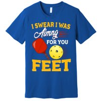 Pickleball Funny Quotes Humorous Slogans Gift Great Gift Premium T-Shirt