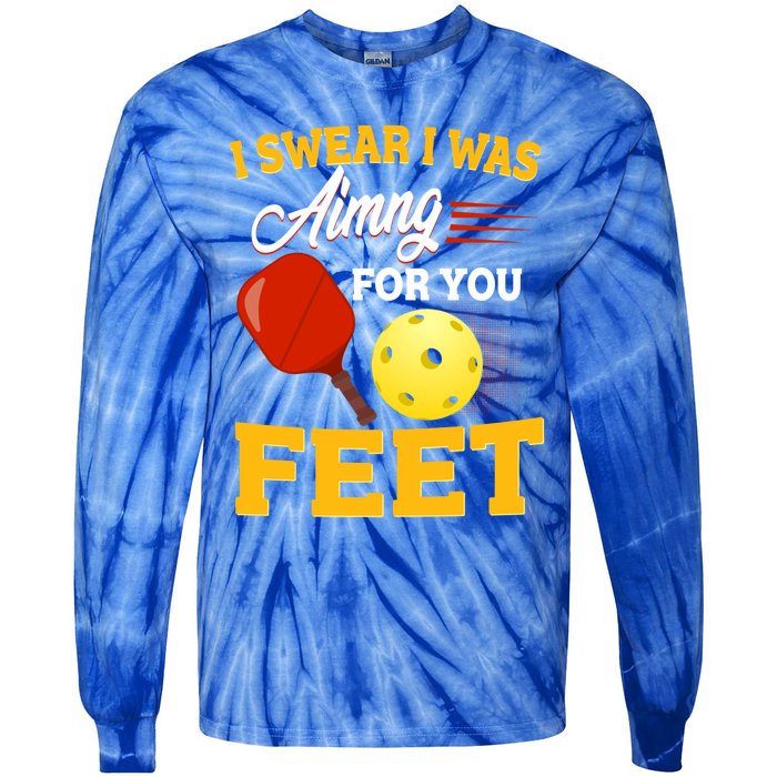 Pickleball Funny Quotes Humorous Slogans Gift Great Gift Tie-Dye Long Sleeve Shirt