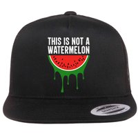 Palestine Funny Quote This Is Not A Watermelon Flat Bill Trucker Hat