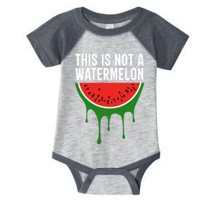 Palestine Funny Quote This Is Not A Watermelon Infant Baby Jersey Bodysuit