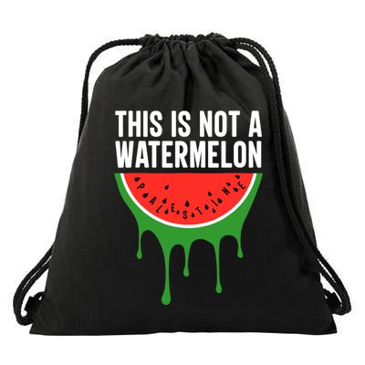 Palestine Funny Quote This Is Not A Watermelon Drawstring Bag