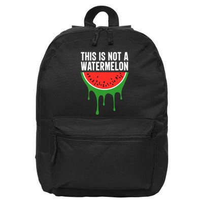 Palestine Funny Quote This Is Not A Watermelon 16 in Basic Backpack